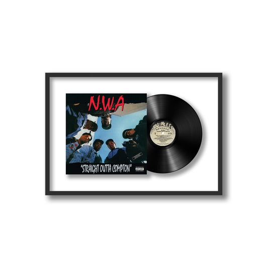 N.W.A. Straight Outta Compton Framed Vinyl Record