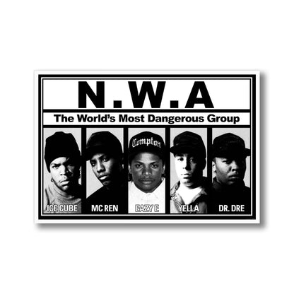 N.W.A The World's Most Dangerous Group Framed Poster