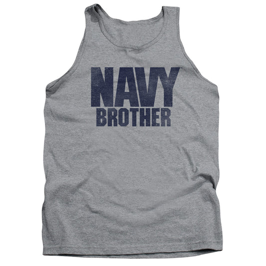 Navy Brother Mens Tank Top Shirt Athletic Heather