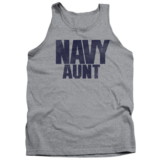 Navy Aunt Mens Tank Top Shirt Athletic Heather