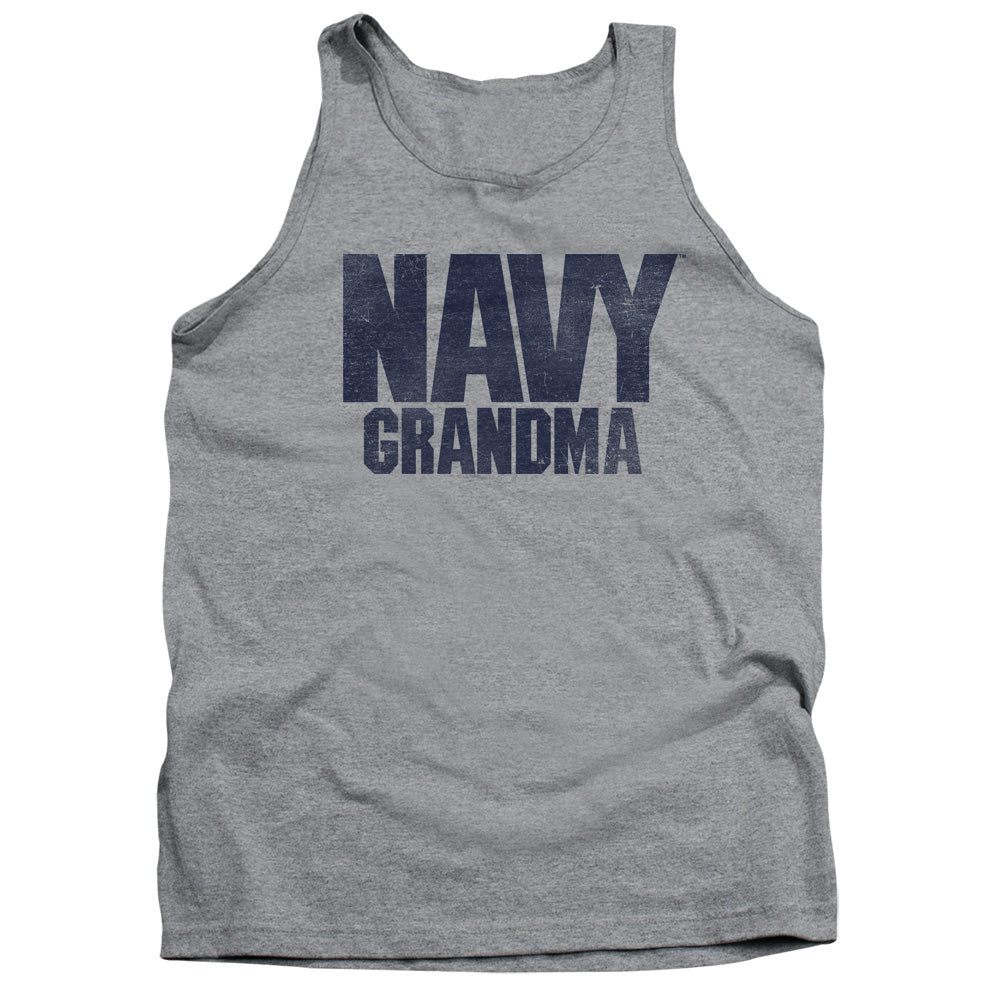 Navy Grandma Mens Tank Top Shirt Athletic Heather