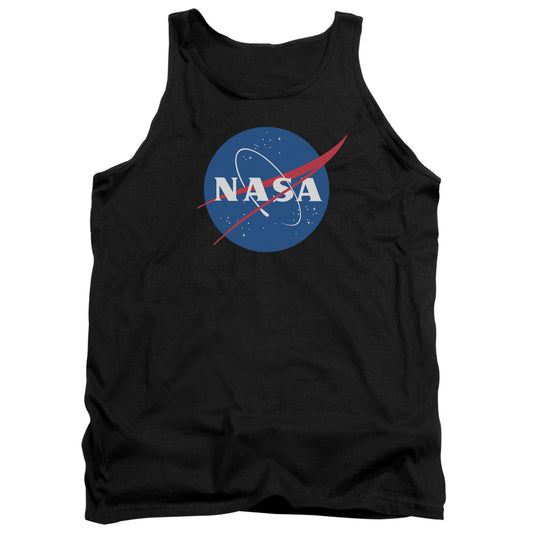 Nasa Meatball Logo Mens Tank Top Shirt Black