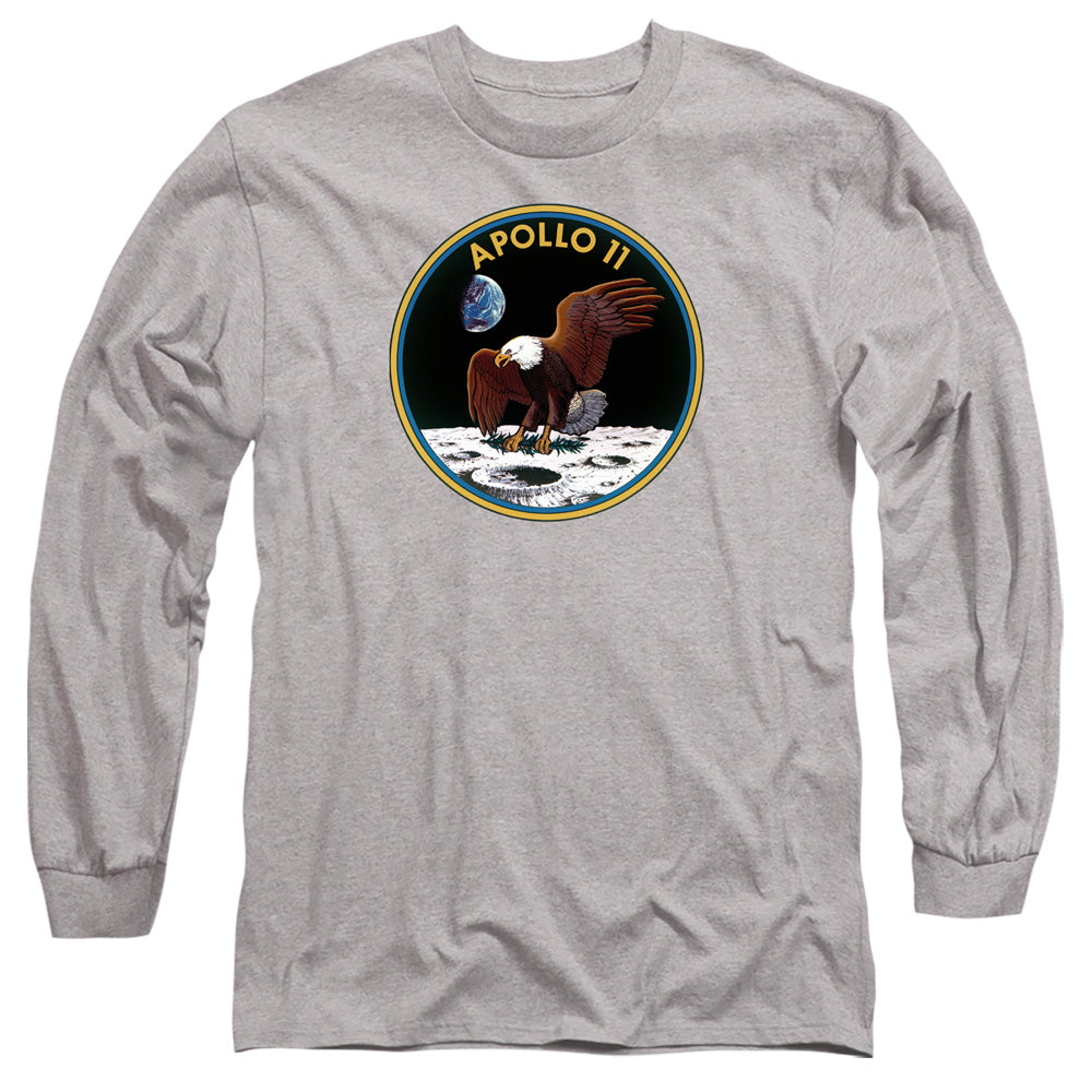 Nasa Apollo 11 Mens Long Sleeve Shirt Athletic Heather