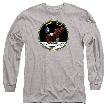 Nasa Apollo 11 Mens Long Sleeve Shirt Athletic Heather