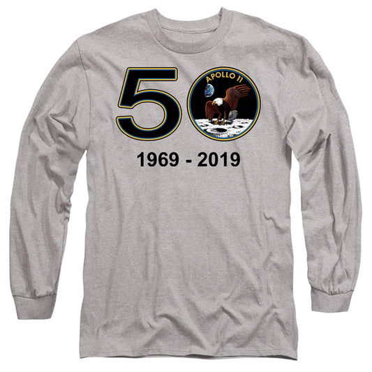 Nasa Apollo 11 50Th Mens Long Sleeve Shirt Athletic Heather