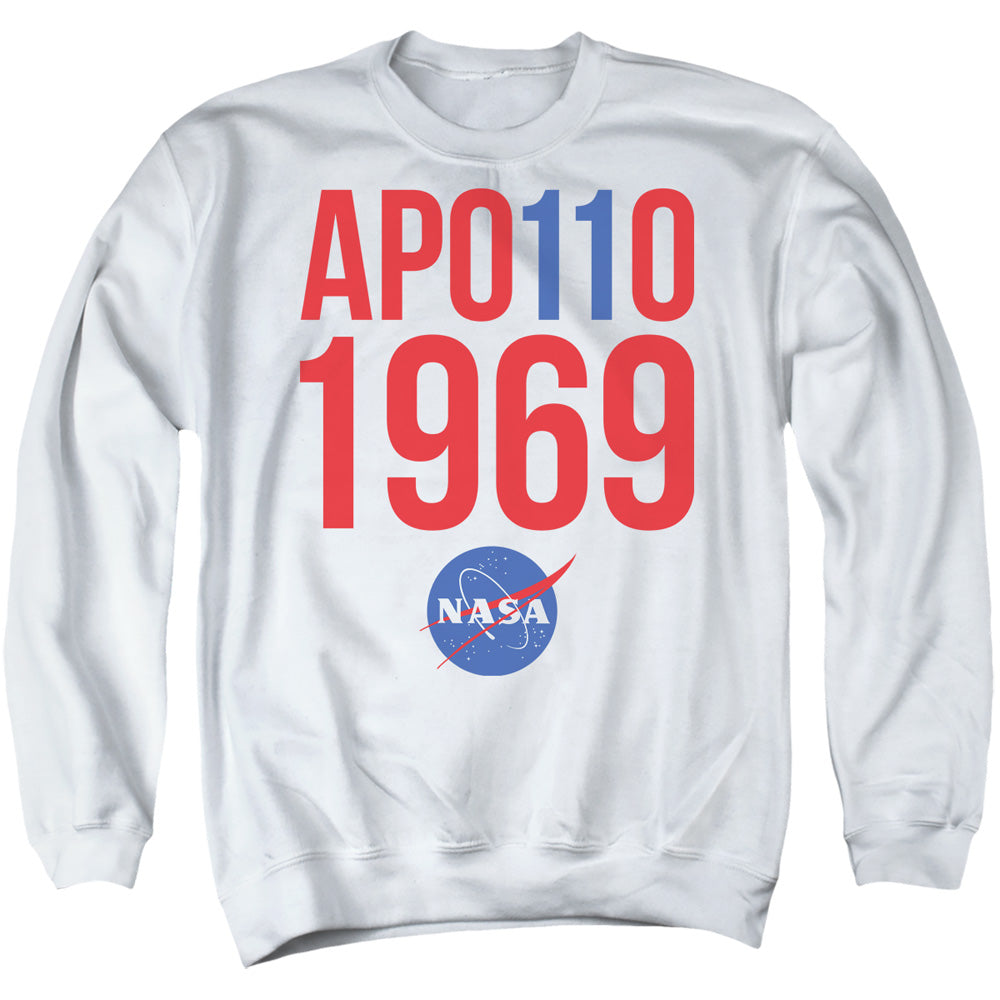 Nasa 1969 Mens Crewneck Sweatshirt White