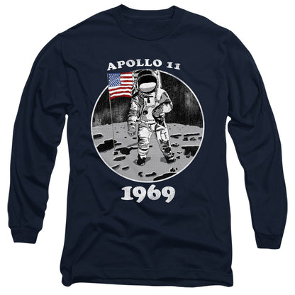 Nasa Not Fake Mens Long Sleeve Shirt Navy Officially Licensed