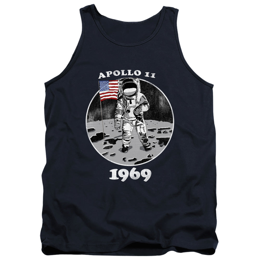 Nasa Not Fake Mens Tank Top Shirt Navy