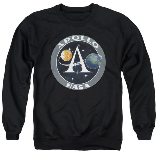 Nasa Apollo Mission Patch Mens Crewneck Sweatshirt Black