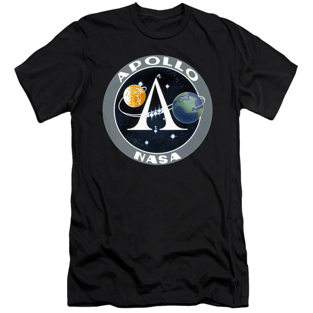 Nasa Apollo Mission Patch Hbo Premium Bella Canvas Slim Fit Mens T Shirt Black