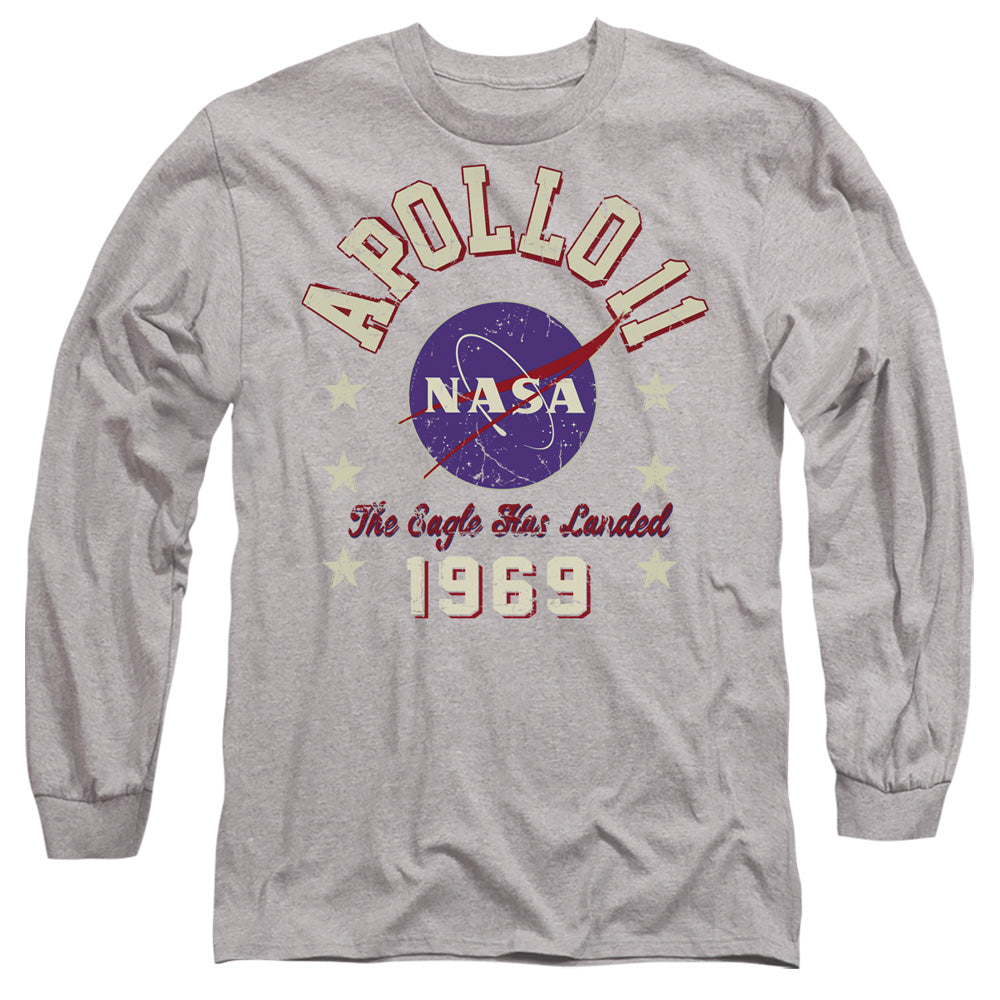 Nasa 1969 1 Mens Long Sleeve Shirt Athletic Heather