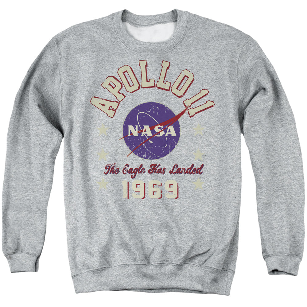 Nasa 1969 1 Mens Crewneck Sweatshirt Athletic Heather