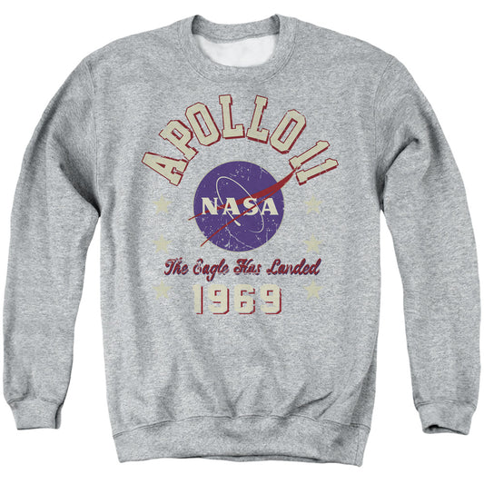 Nasa 1969 1 Mens Crewneck Sweatshirt Athletic Heather