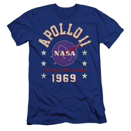 Nasa 1969 2 Hbo Premium Bella Canvas Slim Fit Mens T Shirt Royal Blue