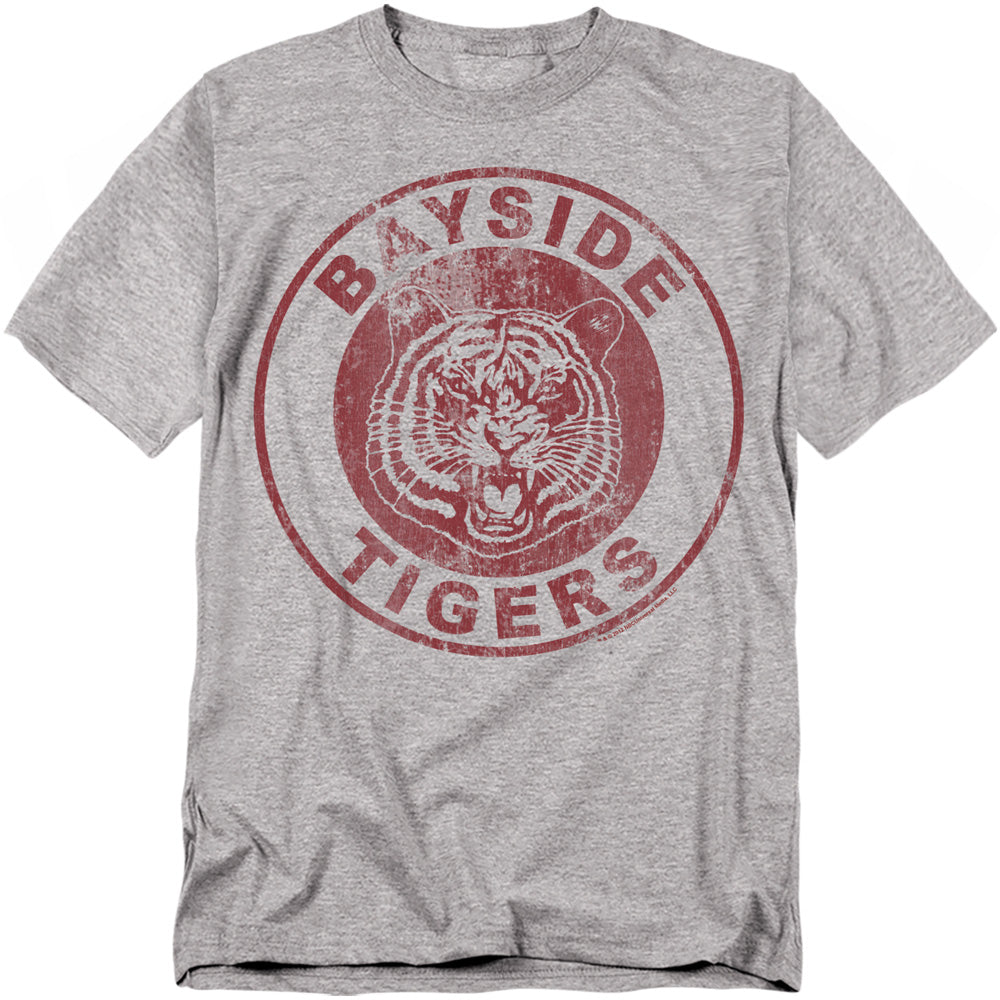Saved By The Bell Tigers Mens T Shirt Athletic Heather Officially Licensed