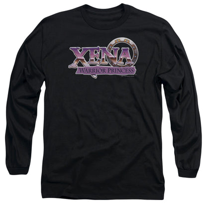 Xena Logo Mens Long Sleeve Shirt Black