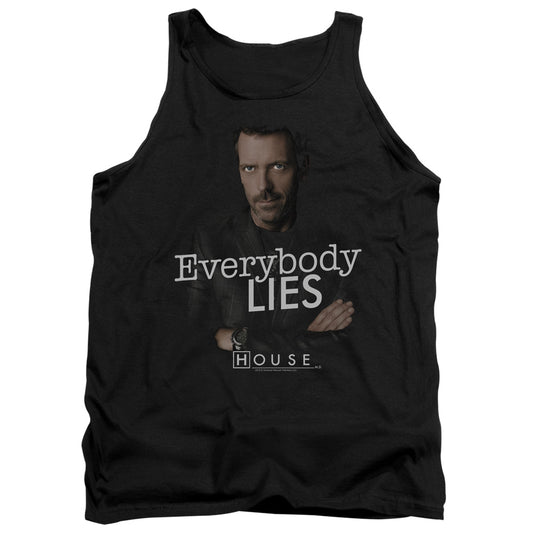 House Everybody Lies Mens Tank Top Shirt Black