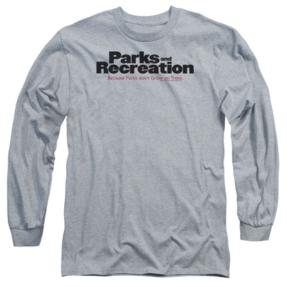 Parks And Rec Logo Mens Long Sleeve Shirt Athletic Heather