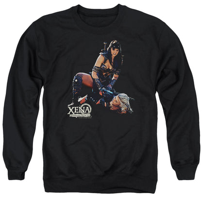 Xena In Control Mens Crewneck Sweatshirt Black