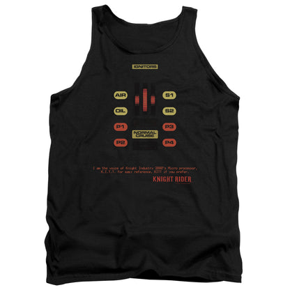 Knight Rider Kitt Consol Mens Tank Top Shirt Black