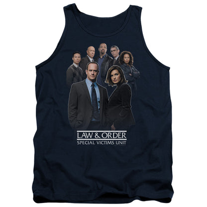 Law And Order Svu Team Mens Tank Top Shirt Navy