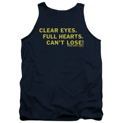 Friday Night Lights Clear Eyes Mens Tank Top Shirt Navy Navy