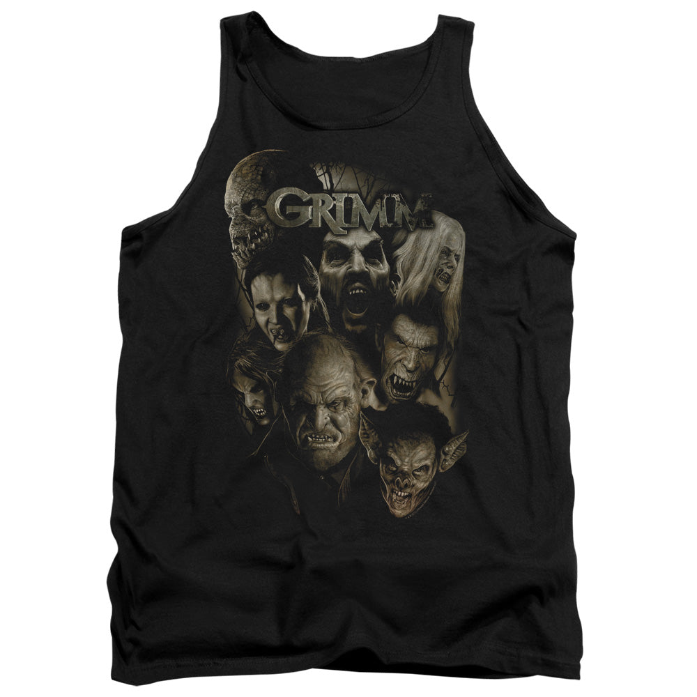 Grimm Wesen Mens Tank Top Shirt Black Black Officially Licensed
