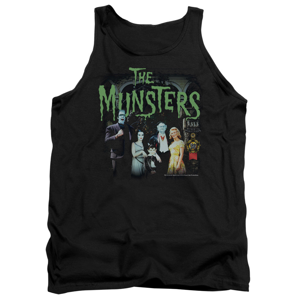 The Munsters 1313 50 Years Mens Tank Top Shirt Black