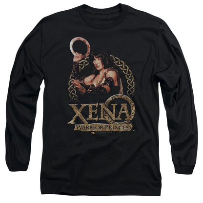 Xena Royalty Mens Long Sleeve Shirt Black