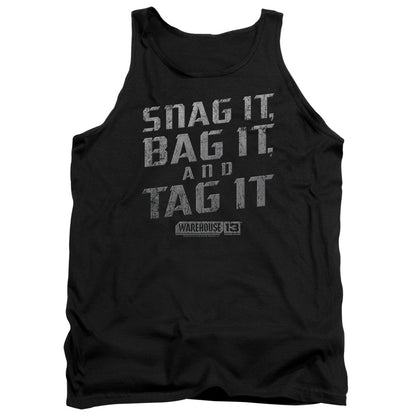 Warehouse 13 Snag It Mens Tank Top Shirt Black