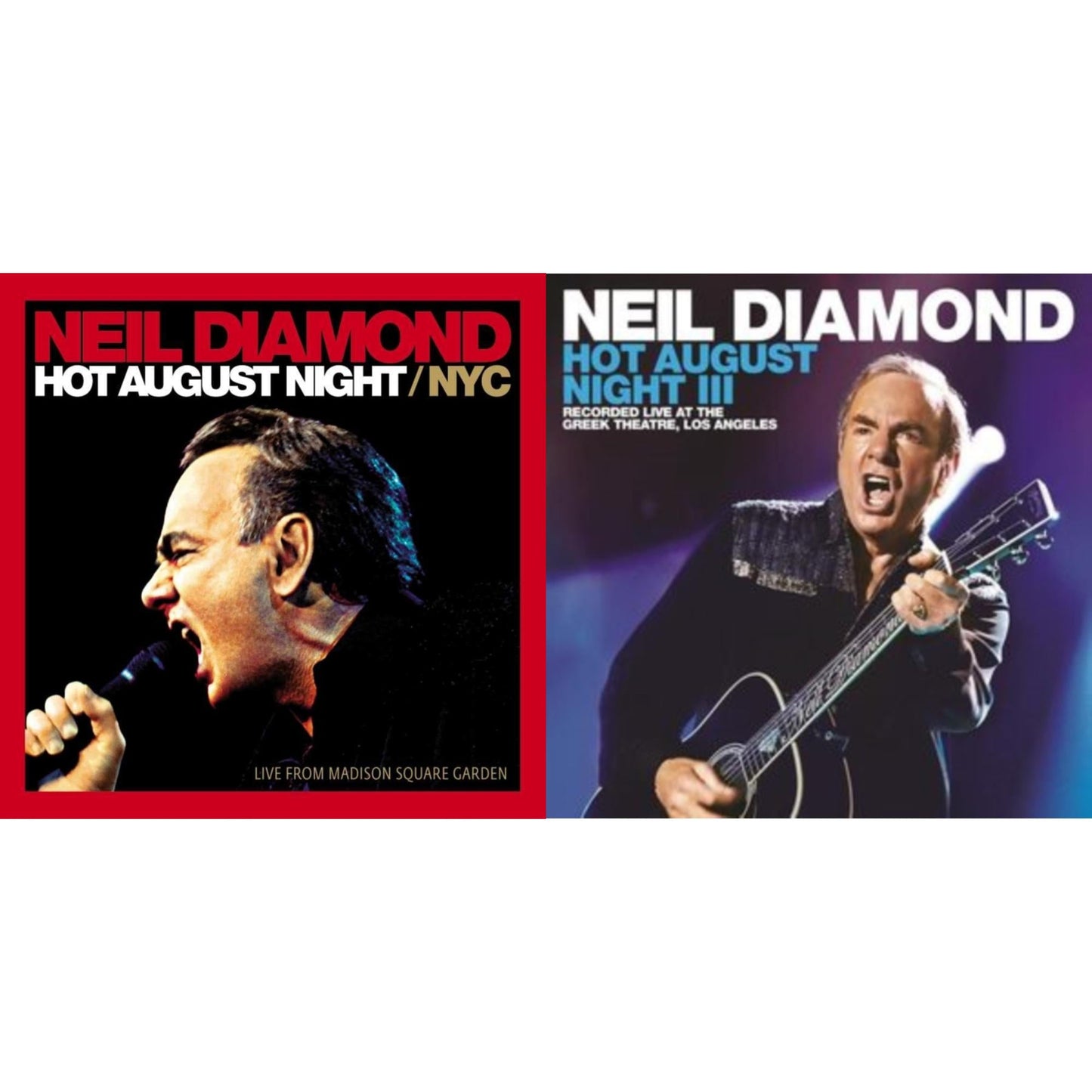 Neil Diamond - Hot August Night/Nyc Live From Madison Square Garden (2LP) & Hot August Night Iii (Sea Glass Vinyl/2LP)