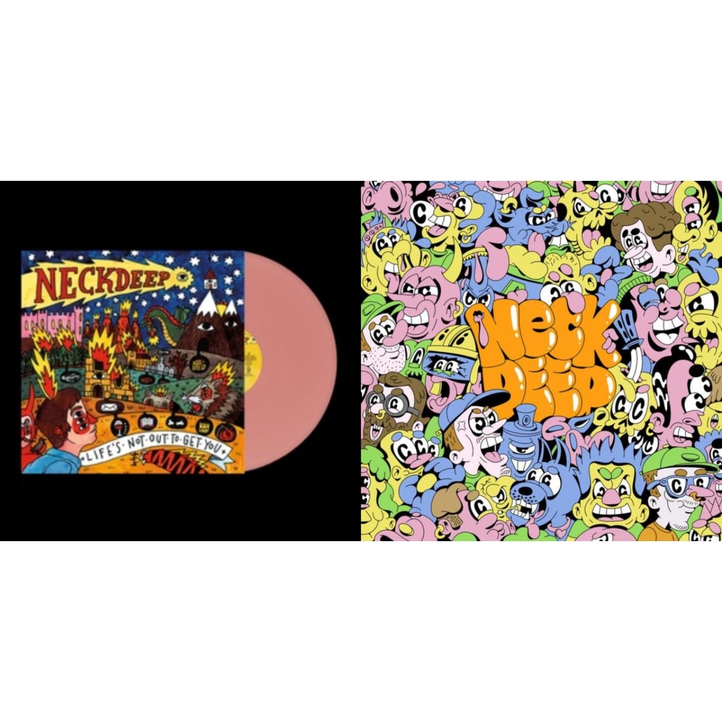 Neck Deep - Neck Deep (Orange LP Vinyl) & Life's Not Out To Get You (Coloured LP Vinyl)