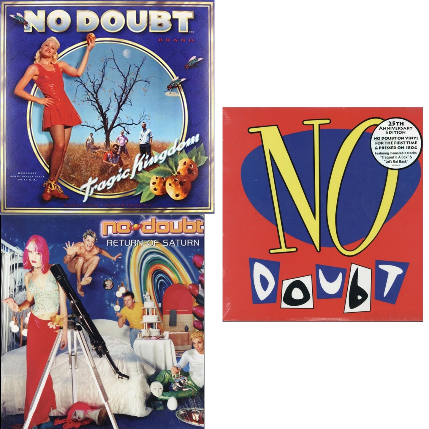 No Doubt - Tragic Kingdom & No Doubt & Return Of Saturn - LP Vinyl Bundle