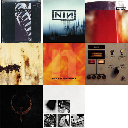Nine Inch Nails - Pretty Hate Machine: 2010 Remaster & With Teeth (2LP) & Fragile (3LP/180G/2016 Remaster) & Downward Spiral (2LP/180G/2016 Remaster) & Broken (180G/LP/7Inch) & Add Violence Ep & Quake (2LP) & Bad Witch (LP)