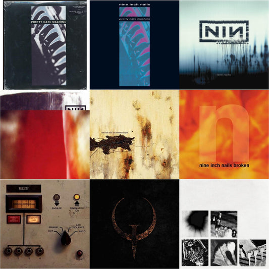 Nine Inch Nails - Pretty Hate Machine: 2010 Remaster & Pretty Hate Machine & With Teeth (2LP) & Fragile (3LP/180G/2016 Remaster) & Downward Spiral (2LP/180G/2016 Remaster) & Broken (180G/LP/7Inch) & Add Violence Ep & Quake (2LP) & Bad Witch (LP)