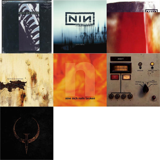 Nine Inch Nails - Pretty Hate Machine: 2010 Remaster & With Teeth (2LP) & Fragile (3LP/180G/2016 Remaster) & Downward Spiral (2LP/180G/2016 Remaster) & Broken (180G/LP/7Inch) & Add Violence Ep & Quake (2LP)