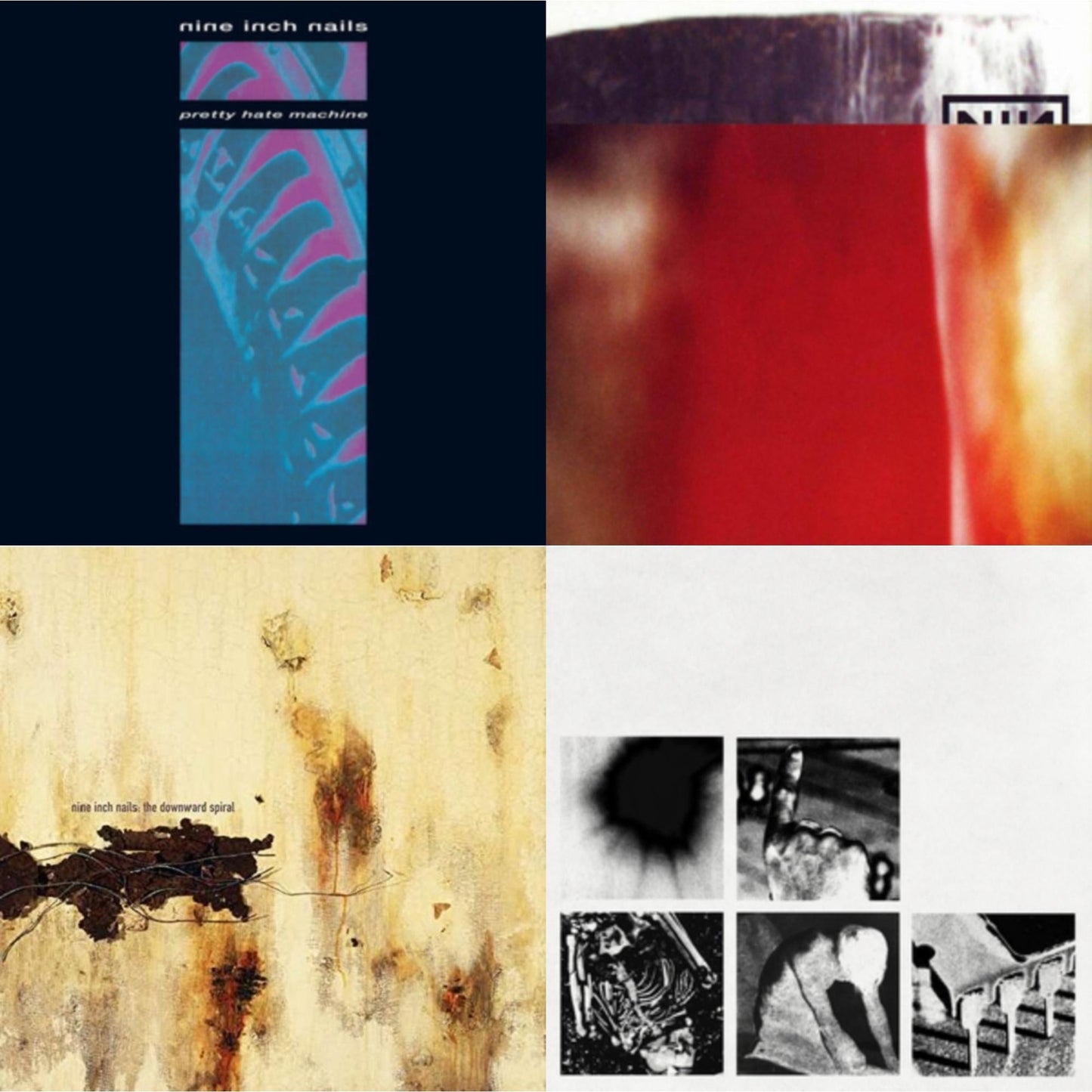 Nine Inch Nails - Pretty Hate Machine & Fragile (3LP/180G/2016 Remaster) & Downward Spiral (2LP/180G/2016 Remaster) & Bad Witch (LP)