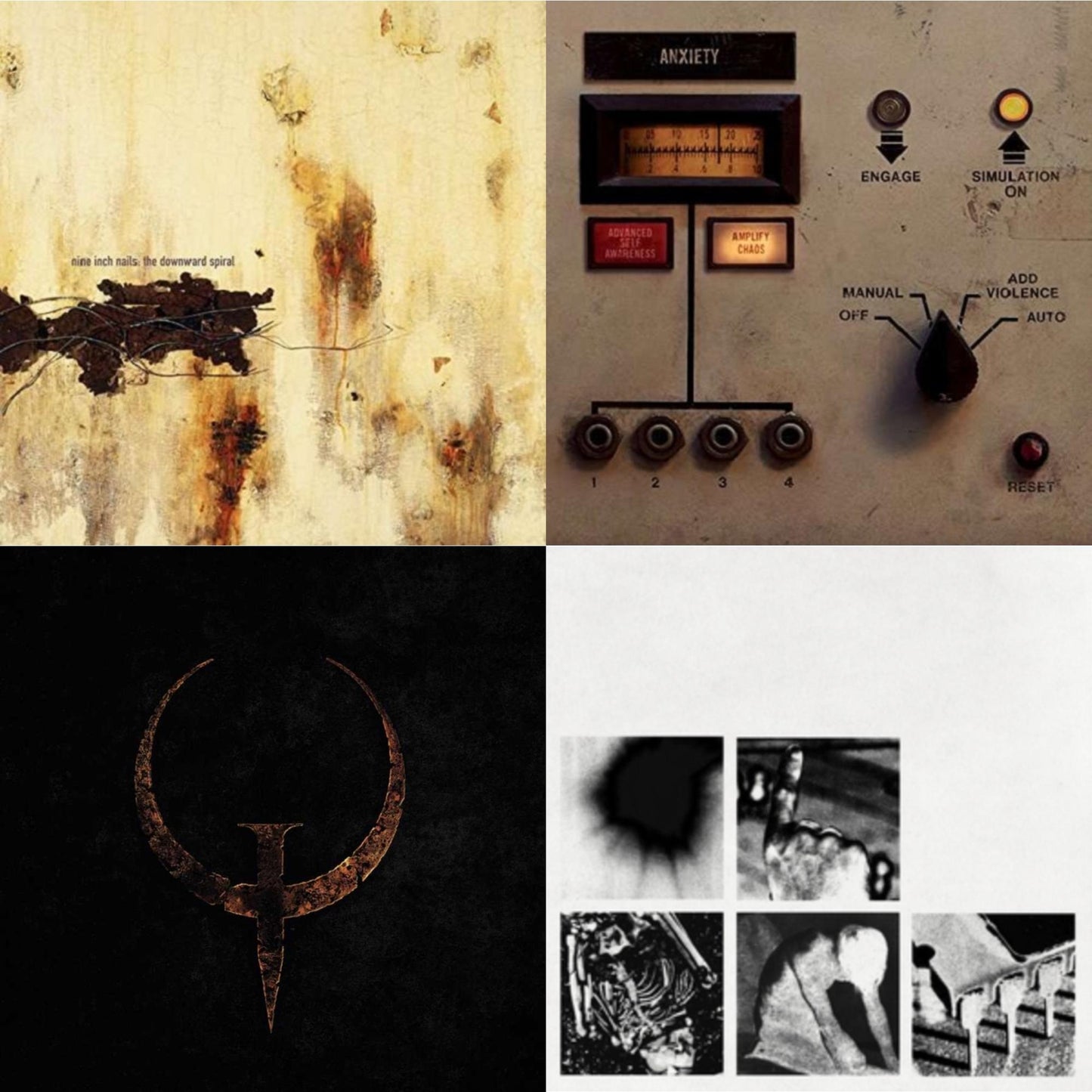 Nine Inch Nails - Downward Spiral (2LP/180G/2016 Remaster) & Add Violence Ep & Quake (2LP) & Bad Witch (LP)