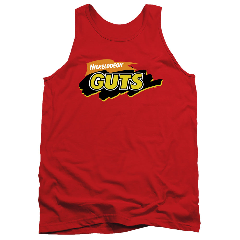 Nickelodeon Guts Guts Logo Mens Tank Top Shirt Red Officially Licensed