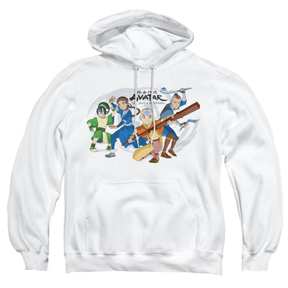 Avatar The Last Airbender Avatars Group Mens Hoodie White
