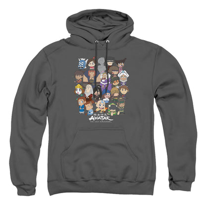 Avatar The Last Airbender Chibi Group Mens Hoodie Charcoal