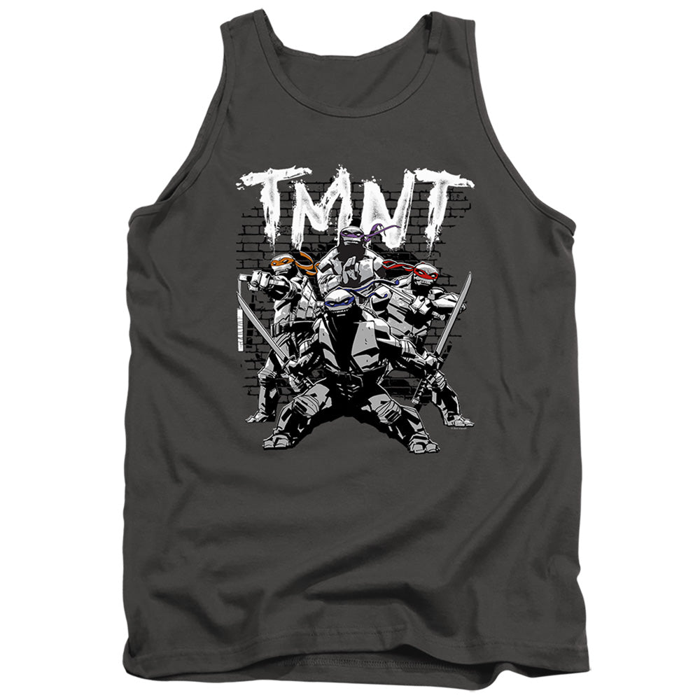 Tmnt Tmnt Team Mens Tank Top Shirt Charcoal