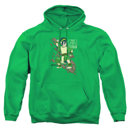 Avatar The Last Airbender Toph Rock Slide Mens Hoodie Kelly Green