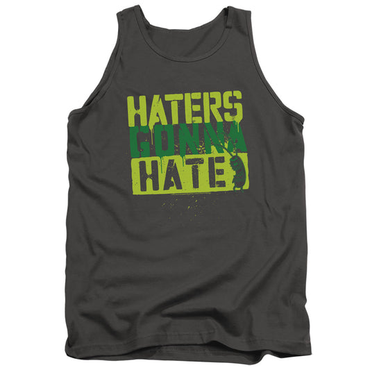 Spongebob Haters Gonna Hate Mens Tank Top Shirt Charcoal