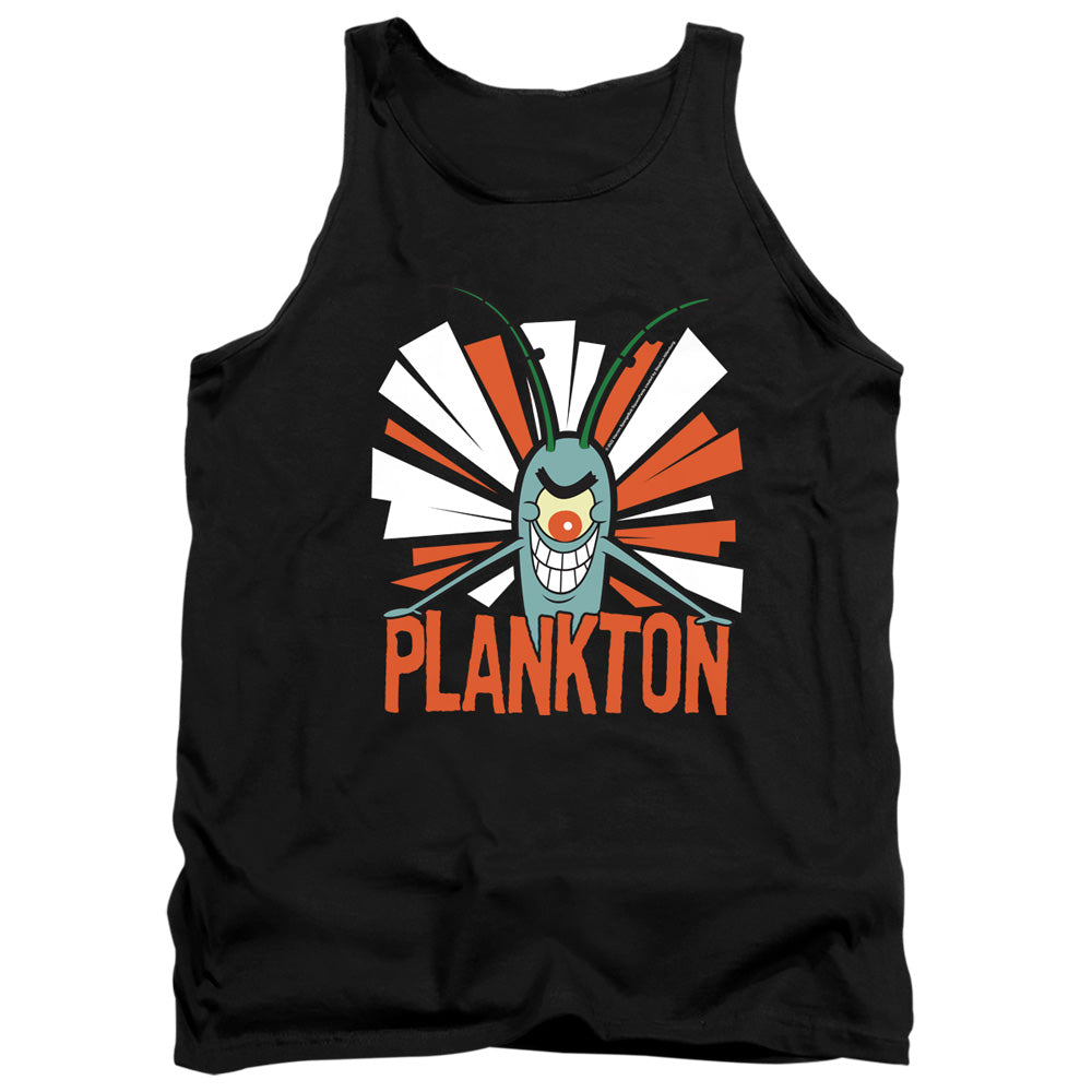 Spongebob Plankton Mens Tank Top Shirt Black