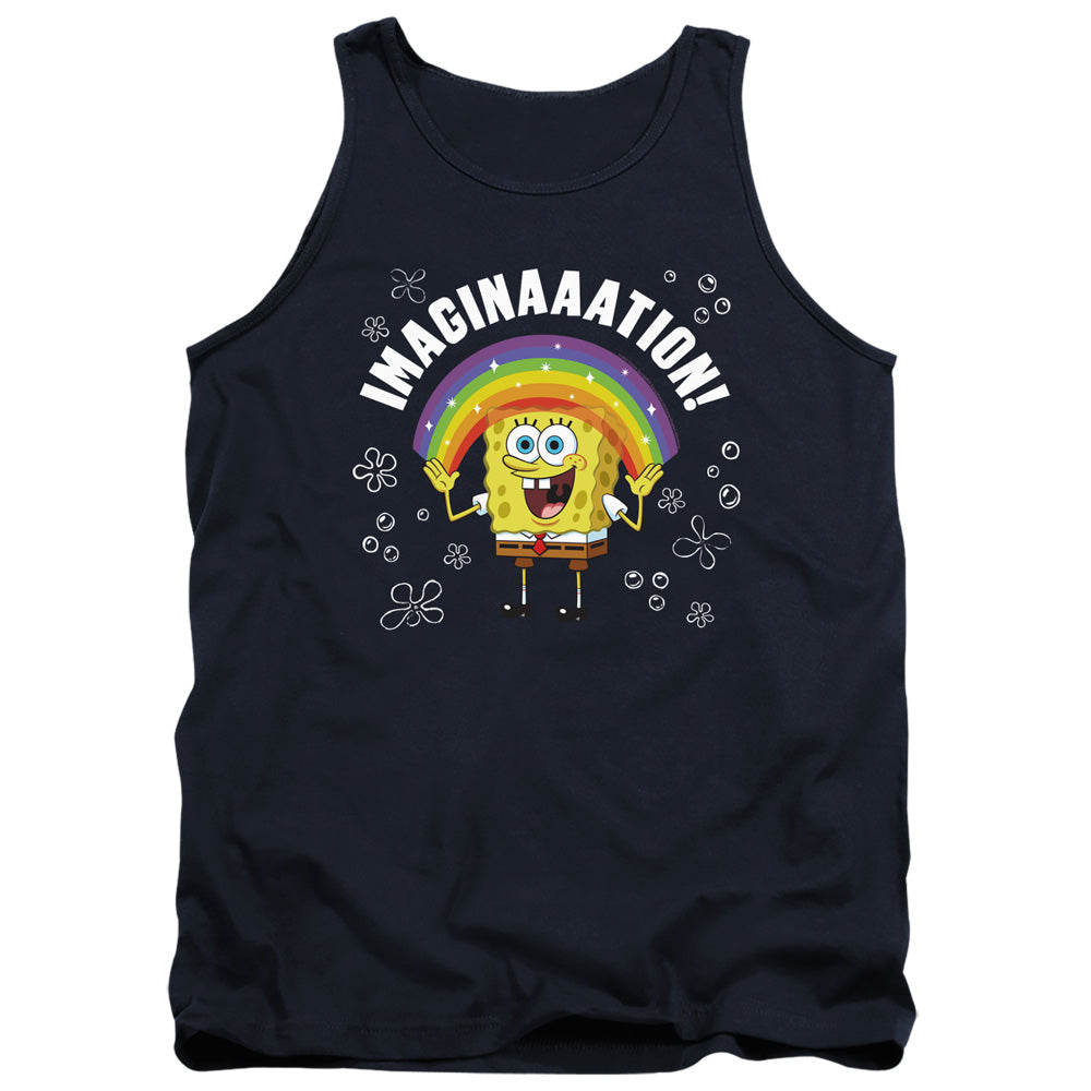 Spongebob Imagination Mens Tank Top Shirt Navy