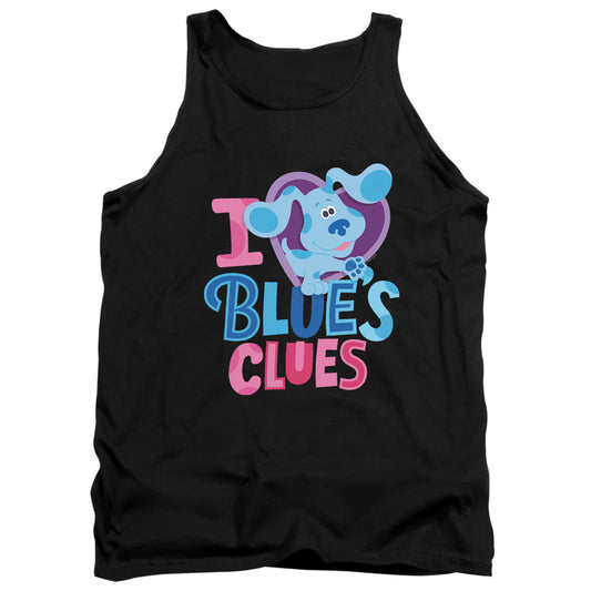 Blues Clues & You I Heart Blue Mens Tank Top Shirt Black