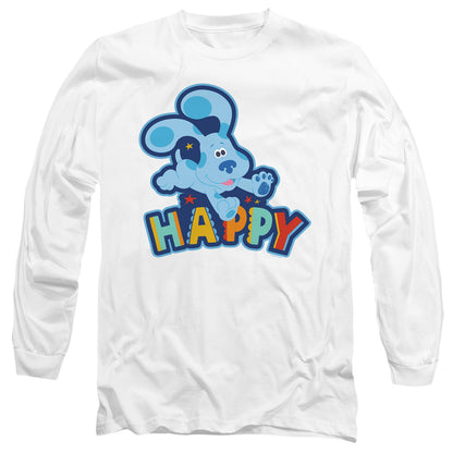 Blues Clues & You Happy Puppy Mens Long Sleeve Shirt White Officially Licensed