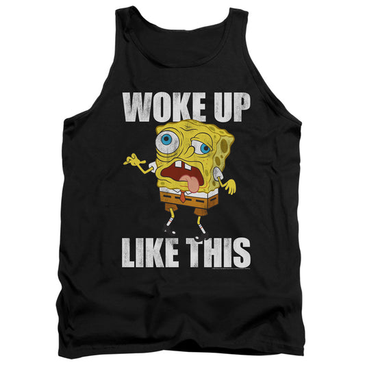 Spongebob Woke Up Like This Meme Mens Tank Top Shirt Black