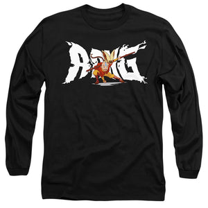 Avatar The Last Airbender Aang And Momo Mens Long Sleeve Shirt Black